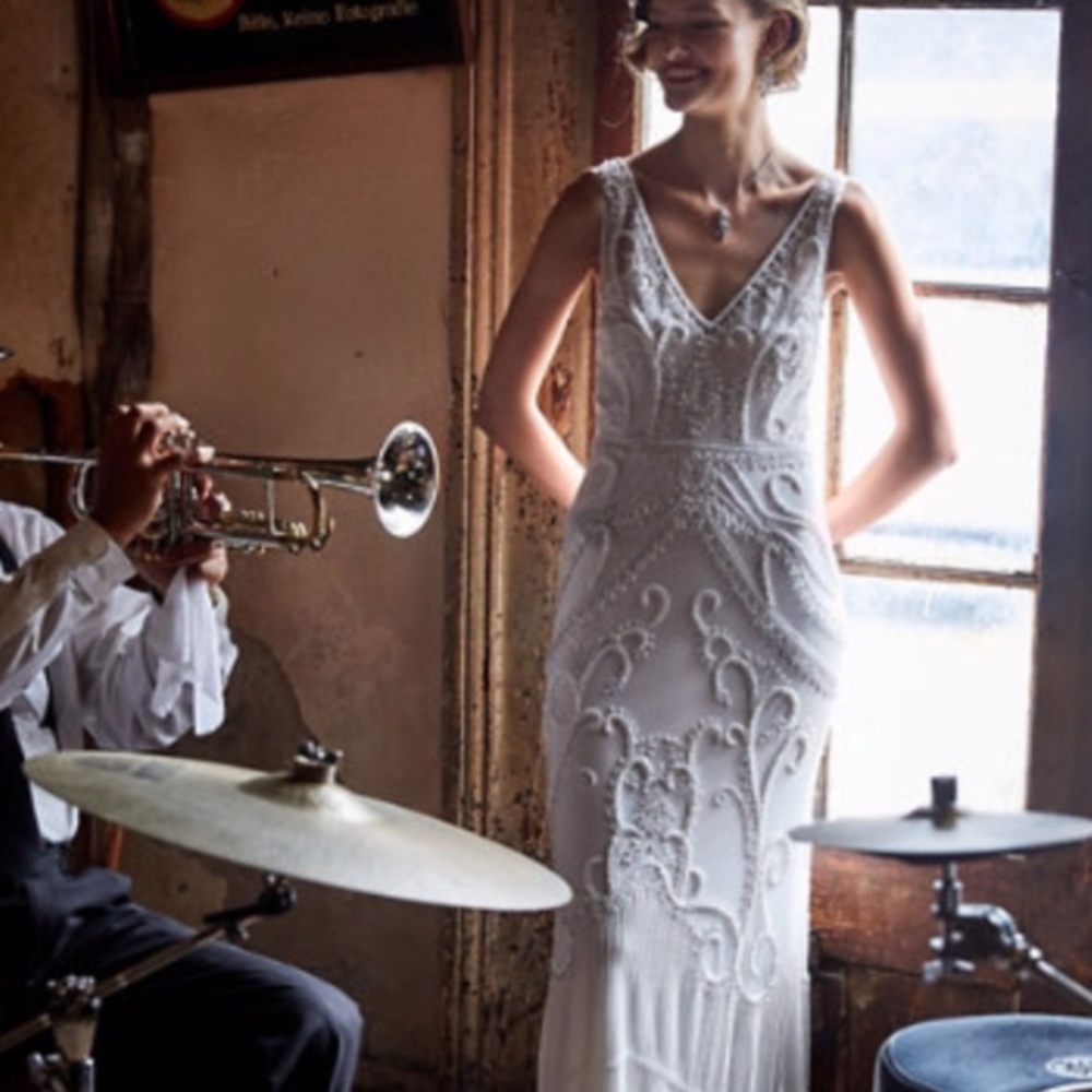 BHLDN Beaded Sorrento Wedding Dress - Picture 5 of 15